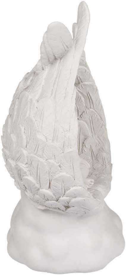 Out of the blue LED Decorative Figurine Sitting Angel Random Selection of 4 Similar Motifs Angel Figurine Putte Decorative Angel Light Decoration Dimensions (H x W x D): 12 x 7 x 5.5 cm, White