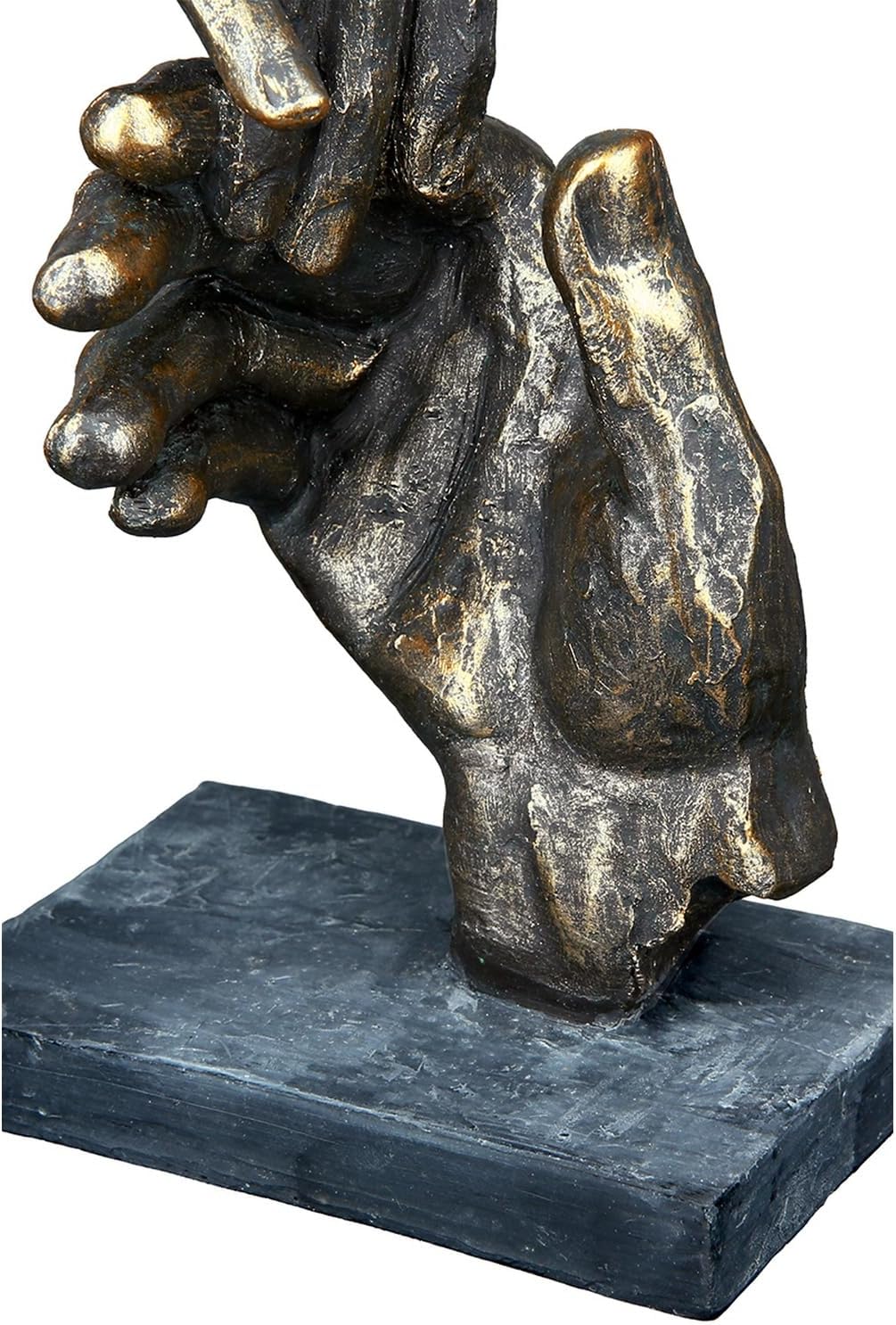 Casablanca Two Hands Decorative Bronze Resin Statue Living Room Office Decoration H 21 cm x W 13 cm Modern Sculptures